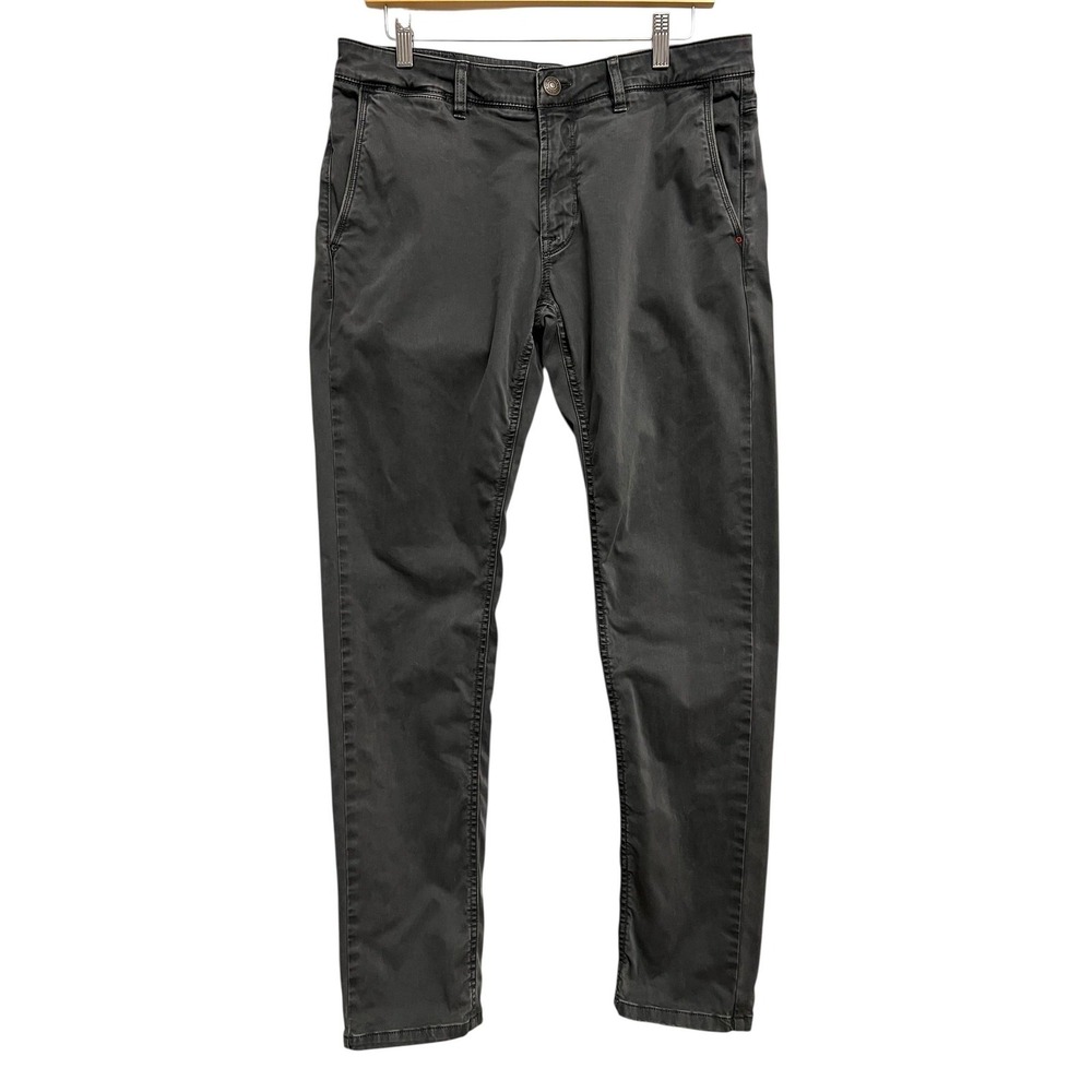 Fradi Jeans Mens 34 Gray Cinquetasche Stretch Straight Skinny Leg Made‎ In Italy